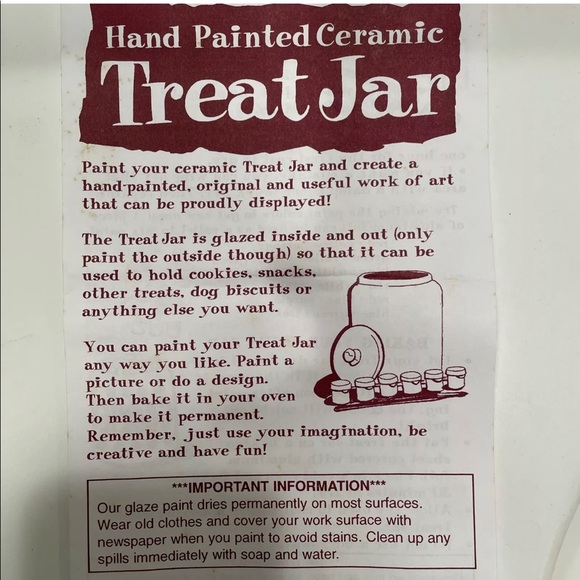 CANISTER COOKIE JAR DECORATE ARTS & Crafts kitchen treat Xmas activity kit paint - Picture 13 of 15